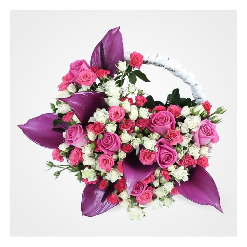 Chichak Anthuriums Flower Basket